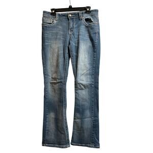 Suko Jeans Size 8 Embellished Straight Leg Jeans - Y2K